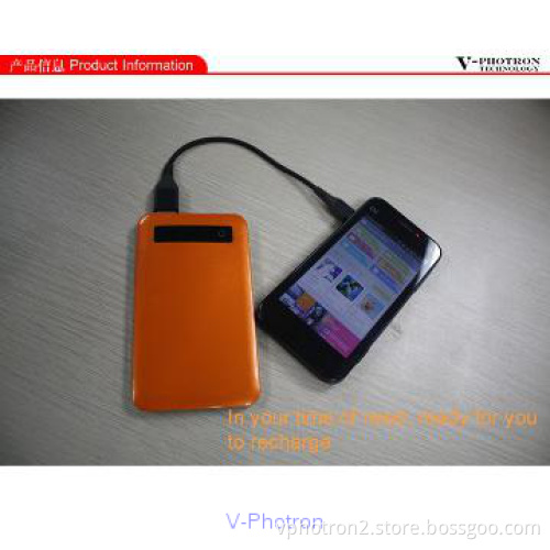 orange ultra-thin 4500mAh mobil power bank